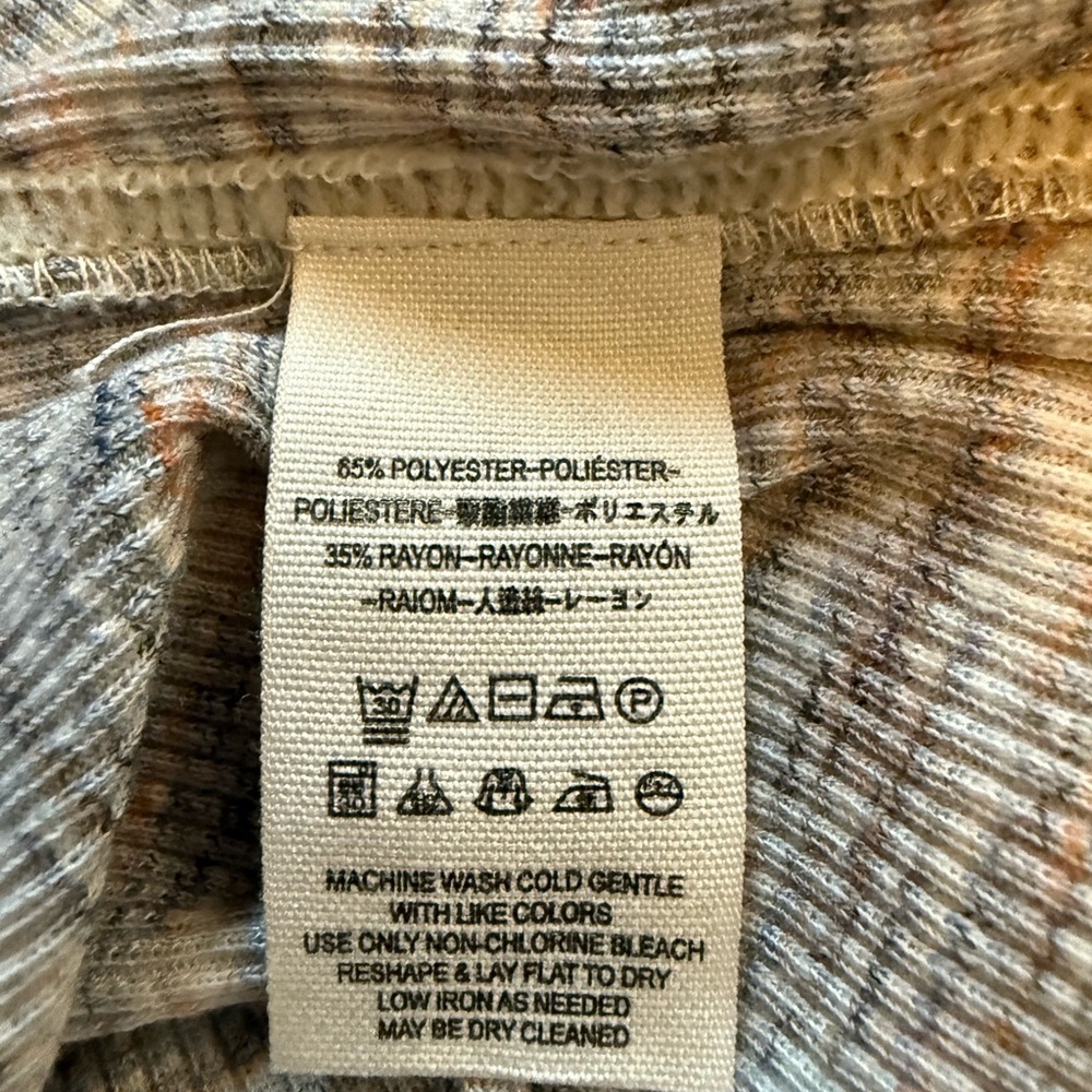 Free People We the Free Stone Cold Split Back Turtleneck Pullover-Marled Grey- M - Picture 5 of 5